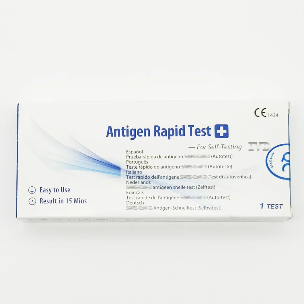 19 Home Self Testing Saliva Nasal Swab Kit Rapid Diagnostic Antigen Test